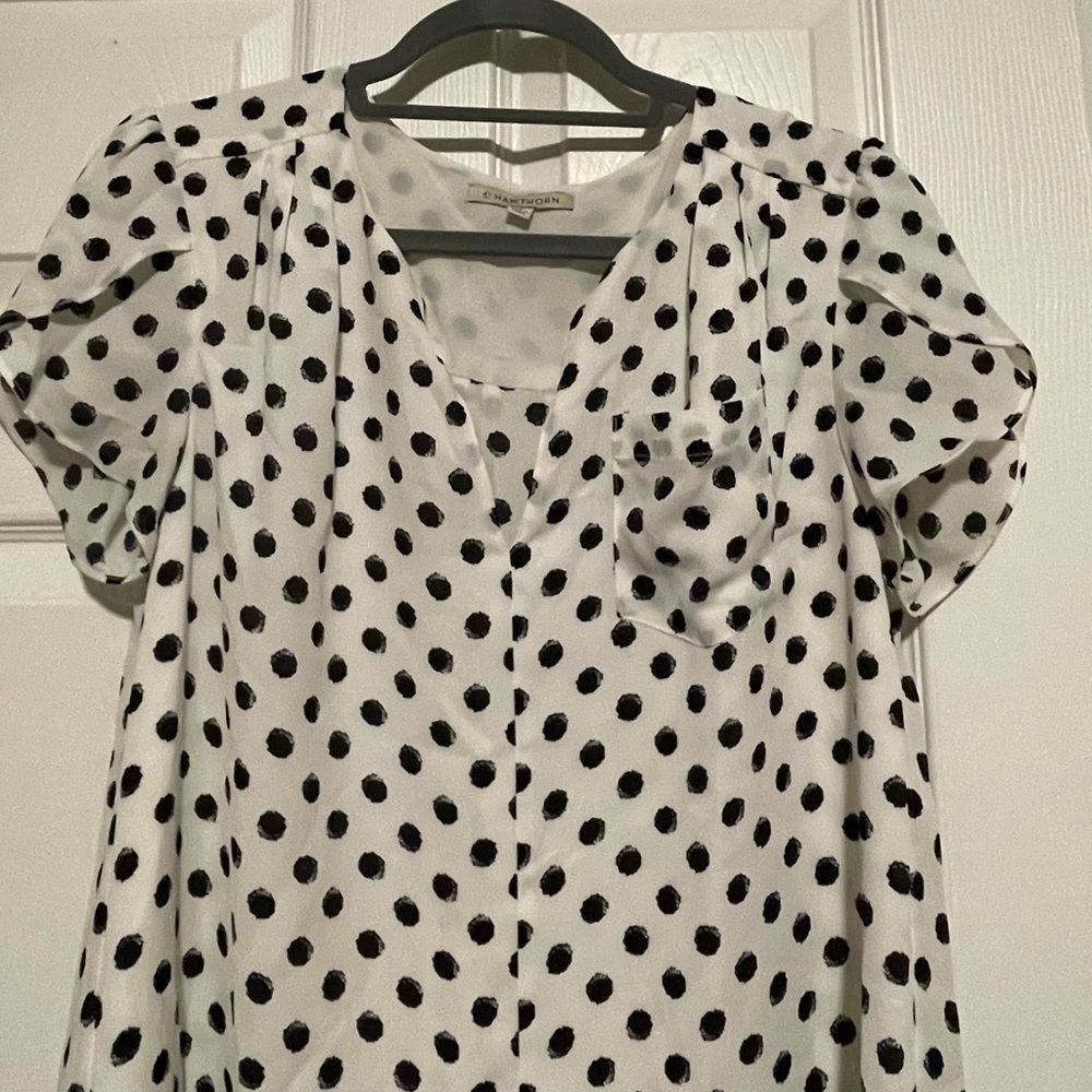 Tulip-sleeve blouse, sz M